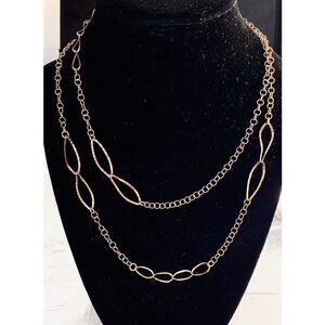CS# Striking 35” 925 Gold Vermeil Necklace